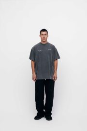 Pencrafted T-shirt Vintage Dark Grey - Image 2
