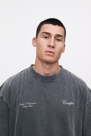 Pencrafted T-shirt Vintage Dark Grey - Image 5