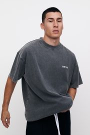ONE T-shirt Vintage Dark Grey - Image 4