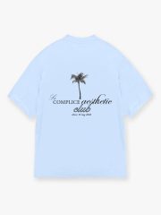 Palm Tree T-shirt Baby Blue