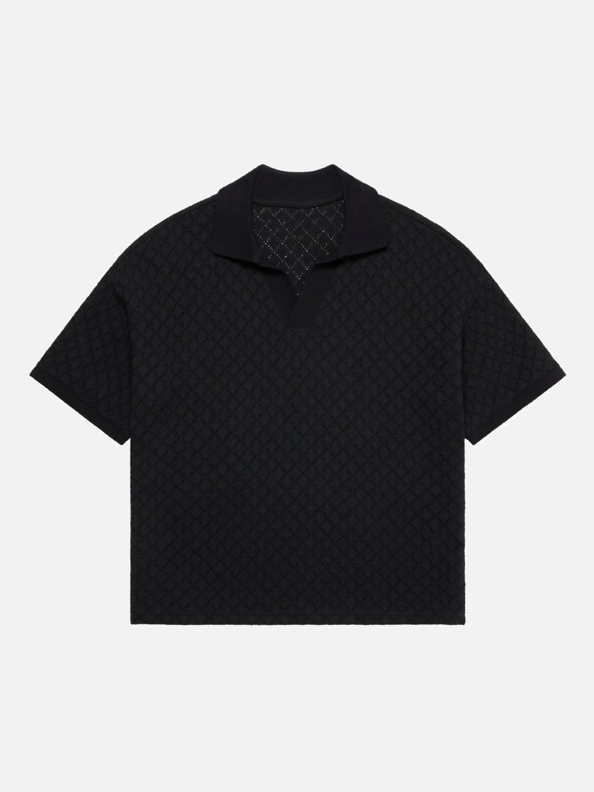 Riviera Knit Polo Black